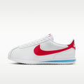 Nike Cortez Leather Women's Shoes - White/Varsity Blue/Varsity Red