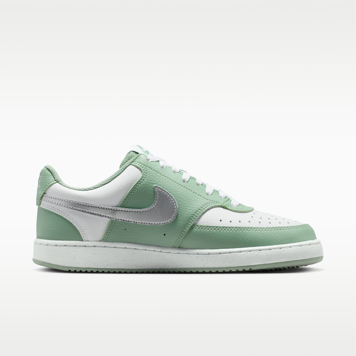 Nike Court Vision Low Next Nature Women's Shoes - Steam/White/Metallic Silver