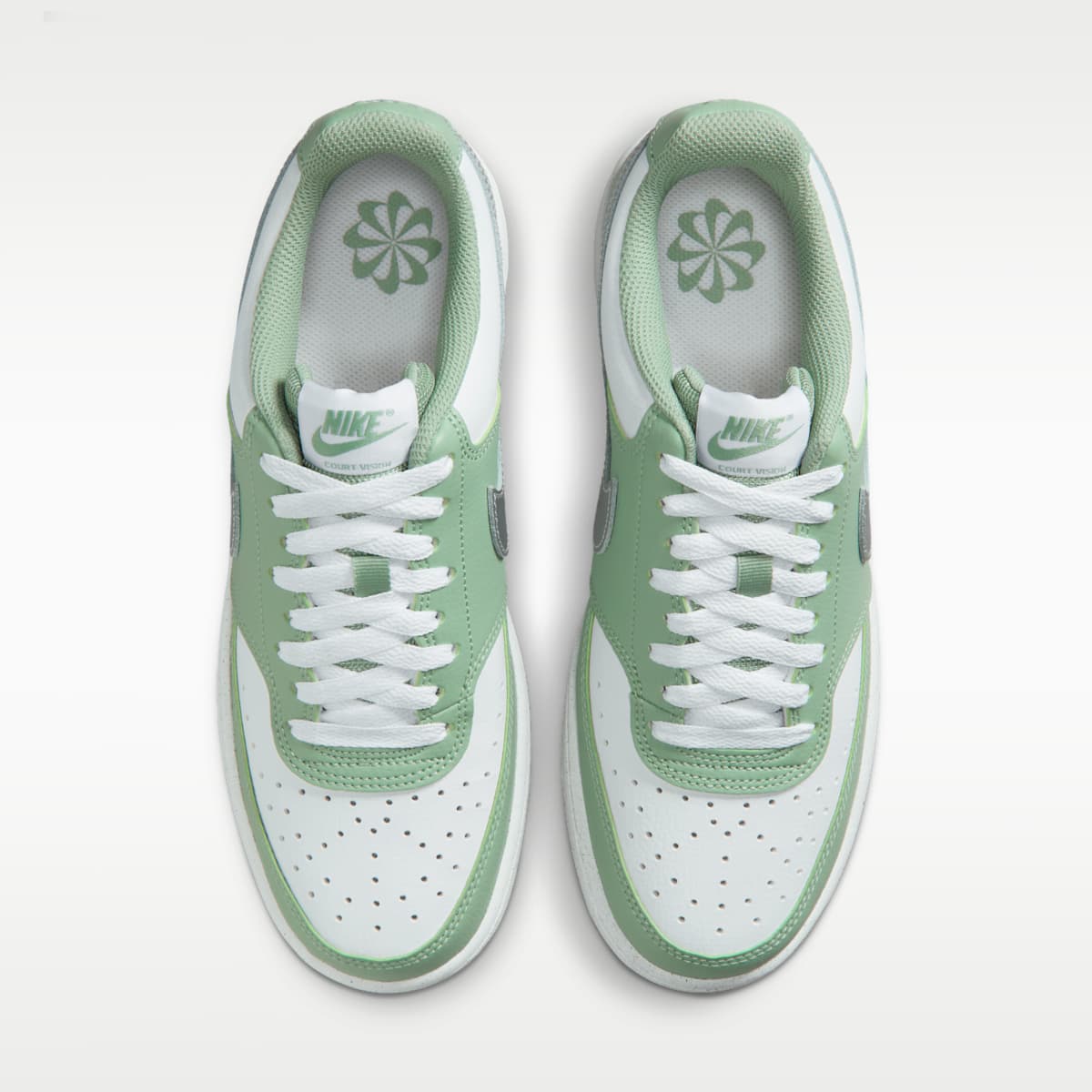 Nike Court Vision Low Next Nature Women's Shoes - Steam/White/Metallic Silver