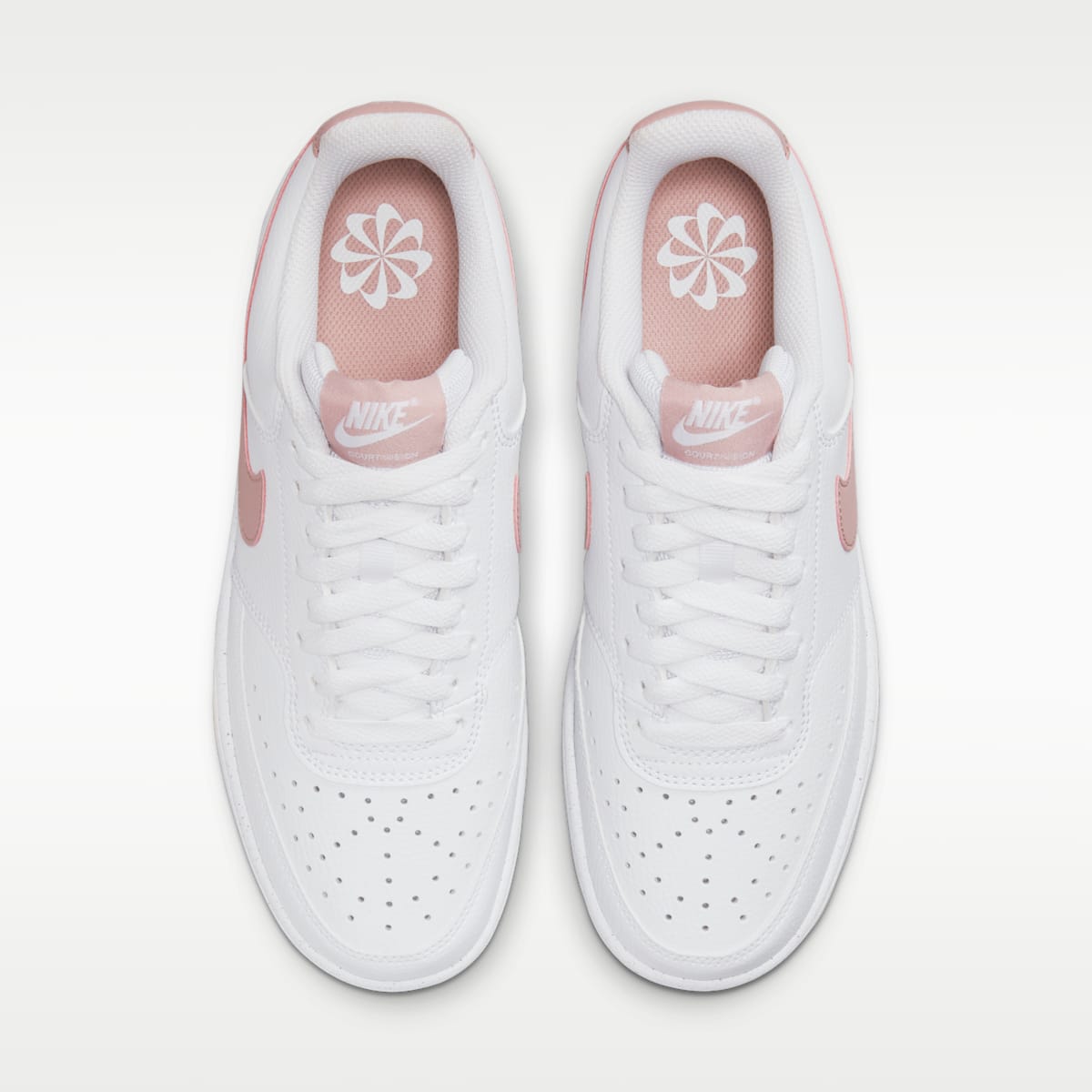 Nike Court Vision Low Next Nature Women's Shoes - White/Pink Oxford