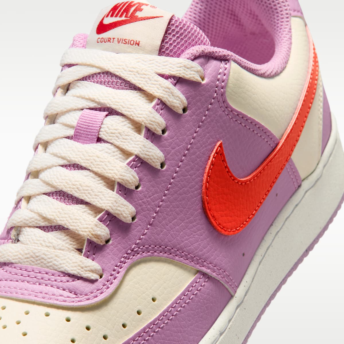 Nike Court Vision Low Next Nature Women's Shoes - Light Magenta/Summit White/Light Crimson