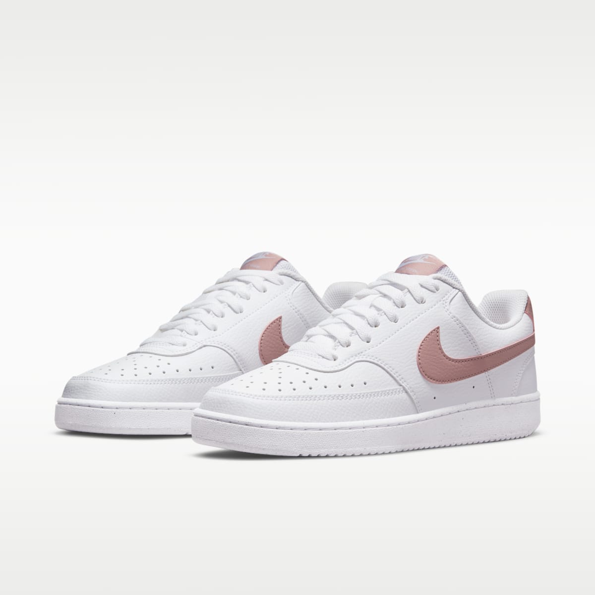 Nike Court Vision Low Next Nature Women's Shoes - White/Pink Oxford