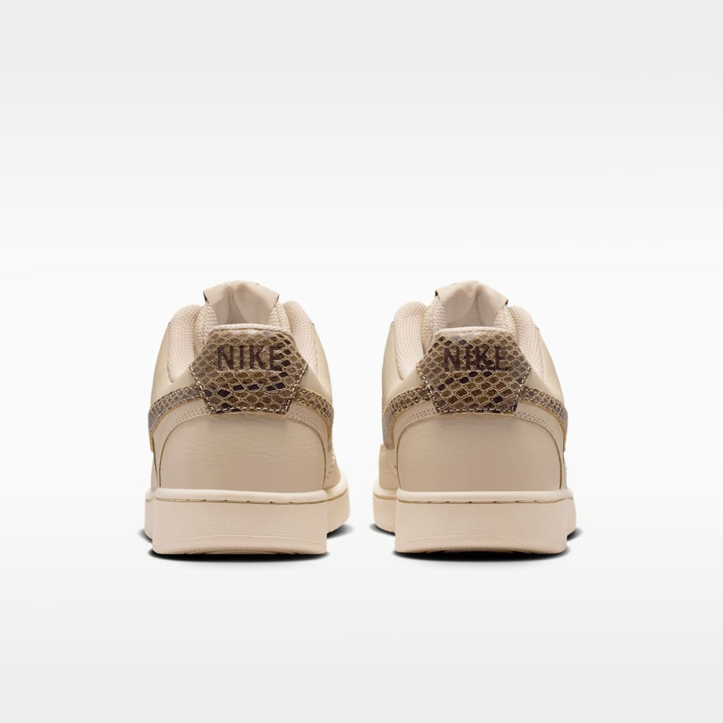 Nike Court Vision Low Premium Women's Shoes - Sanddrift/Black/Light Chocolate/British Khaki