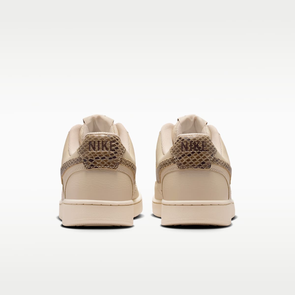 Nike Court Vision Low Premium Women's Shoes - Sanddrift/Black/Light Chocolate/British Khaki