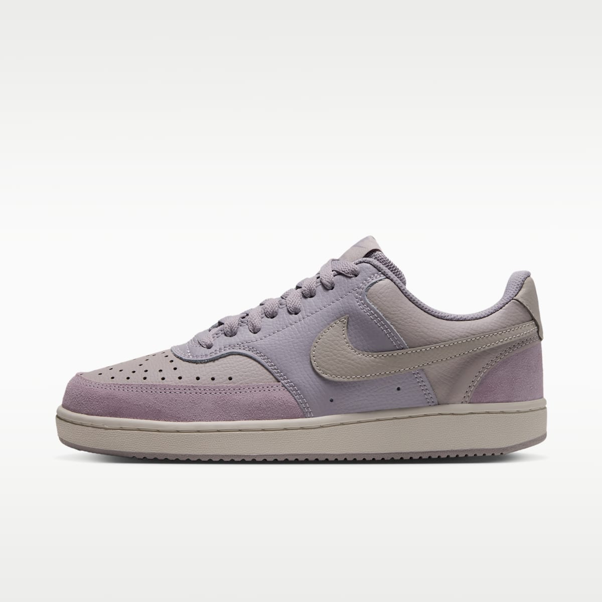 Nike Court Vision Low Suede Women's Shoes - Silver Lilac/Phantom/Moon Particle