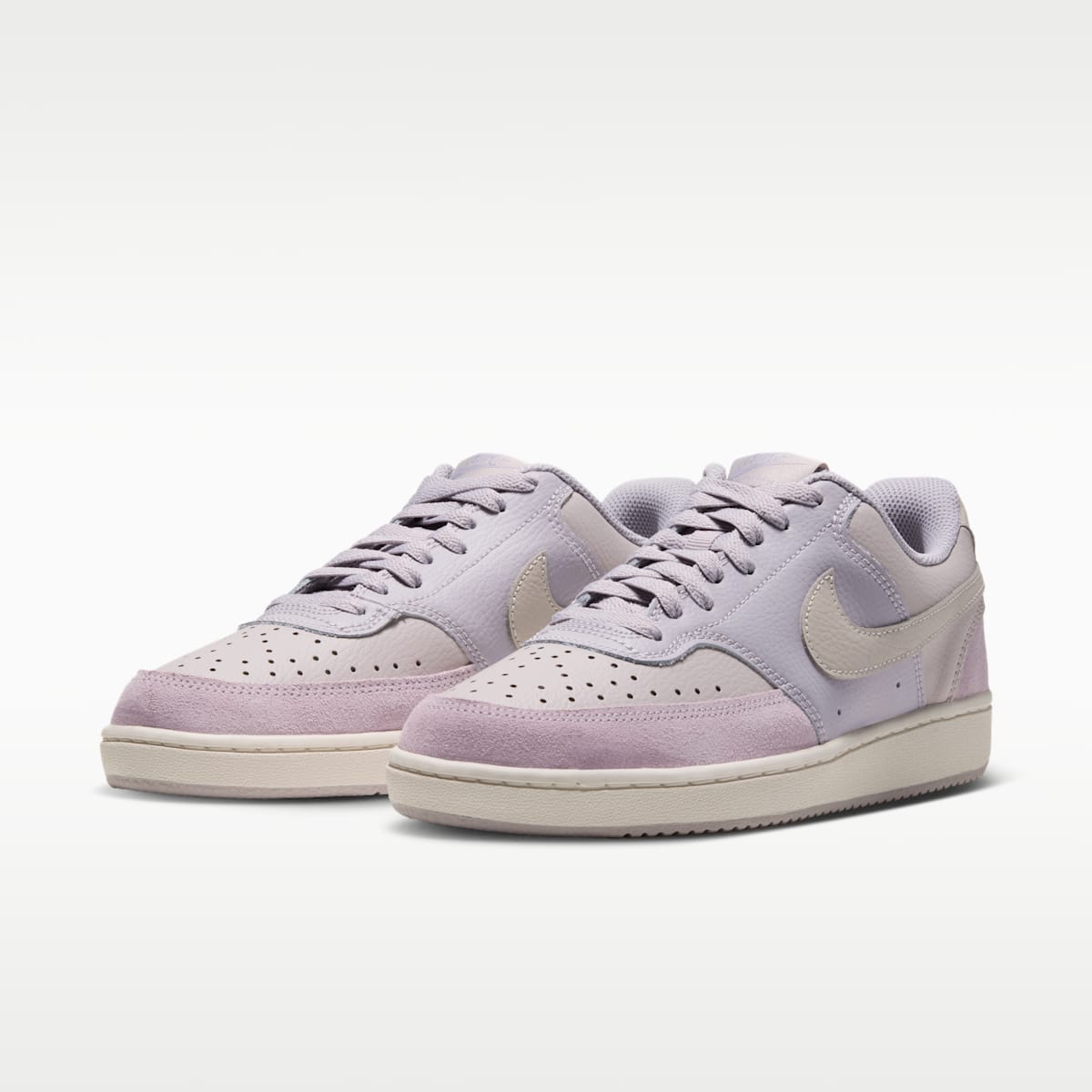 Nike Court Vision Low Suede Women's Shoes - Silver Lilac/Phantom/Moon Particle