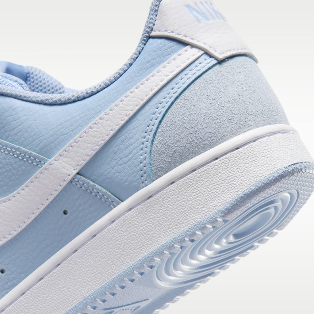 Nike Court Vision Low Suede Women's Shoes - Hydrogen Blue/White