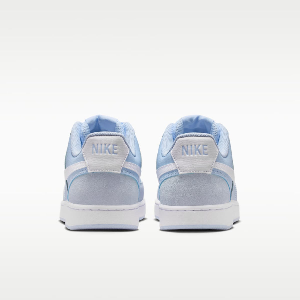 Nike Court Vision Low Suede Women's Shoes - Hydrogen Blue/White
