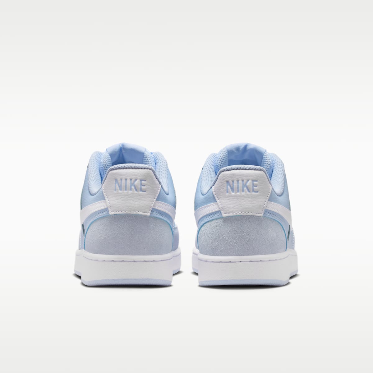 Nike Court Vision Low Suede Women's Shoes - Hydrogen Blue/White