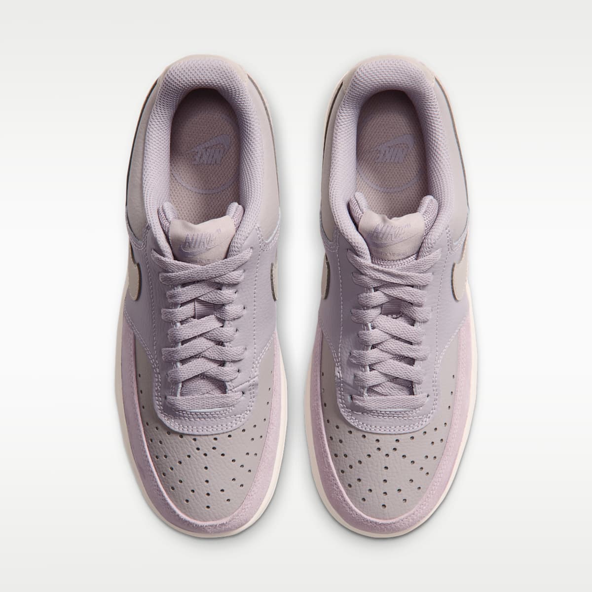 Nike Court Vision Low Suede Women's Shoes - Silver Lilac/Phantom/Moon Particle