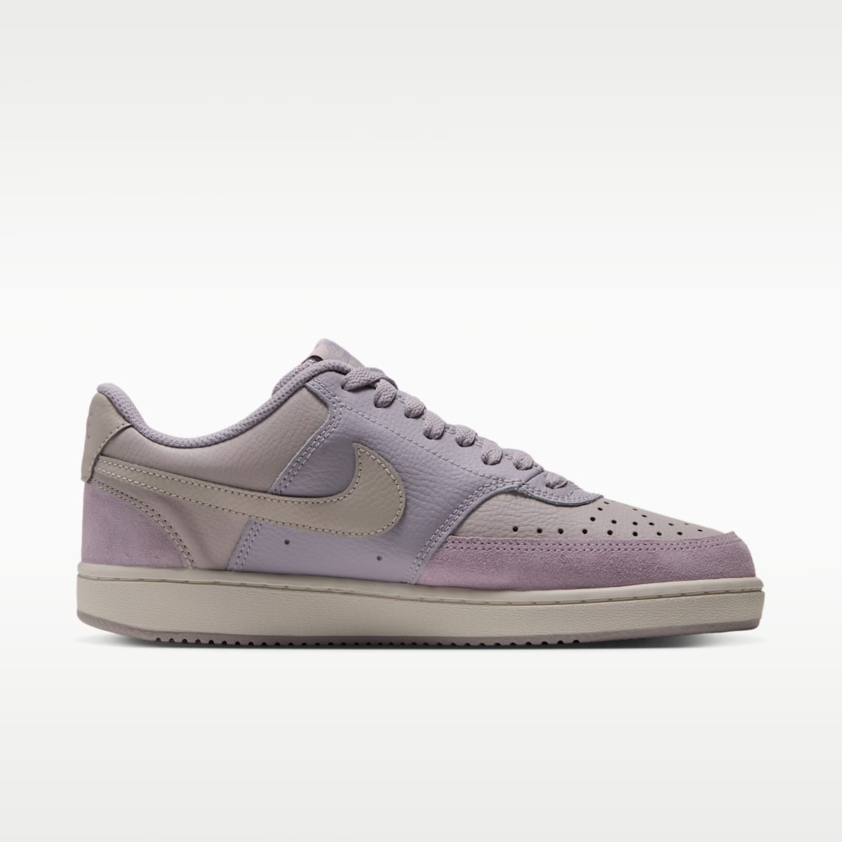 Nike Court Vision Low Suede Women's Shoes - Silver Lilac/Phantom/Moon Particle