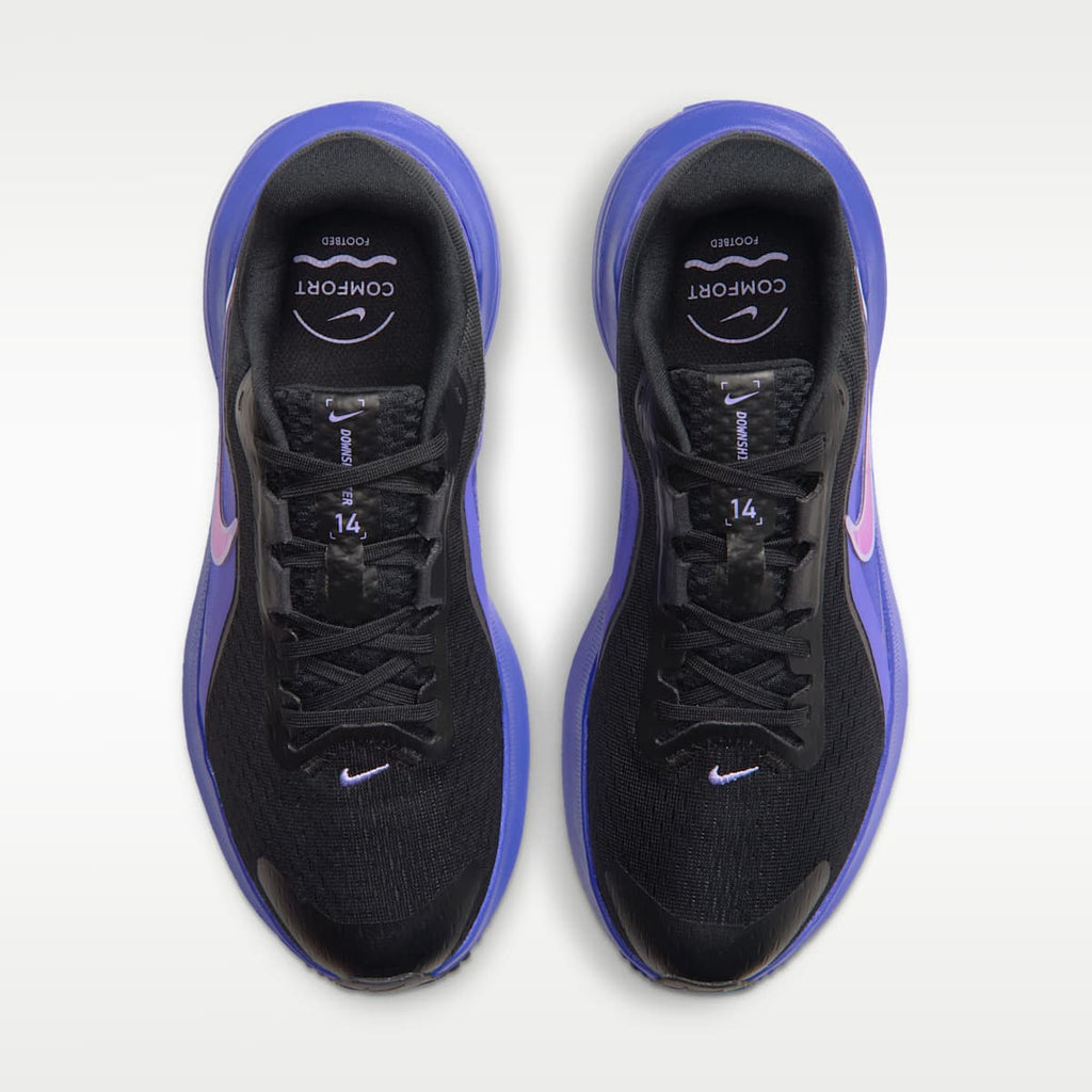 Nike Downshifter 14 Women's Road Running Shoe - Black/Persian Violet/Gridiron/Vivid Purple