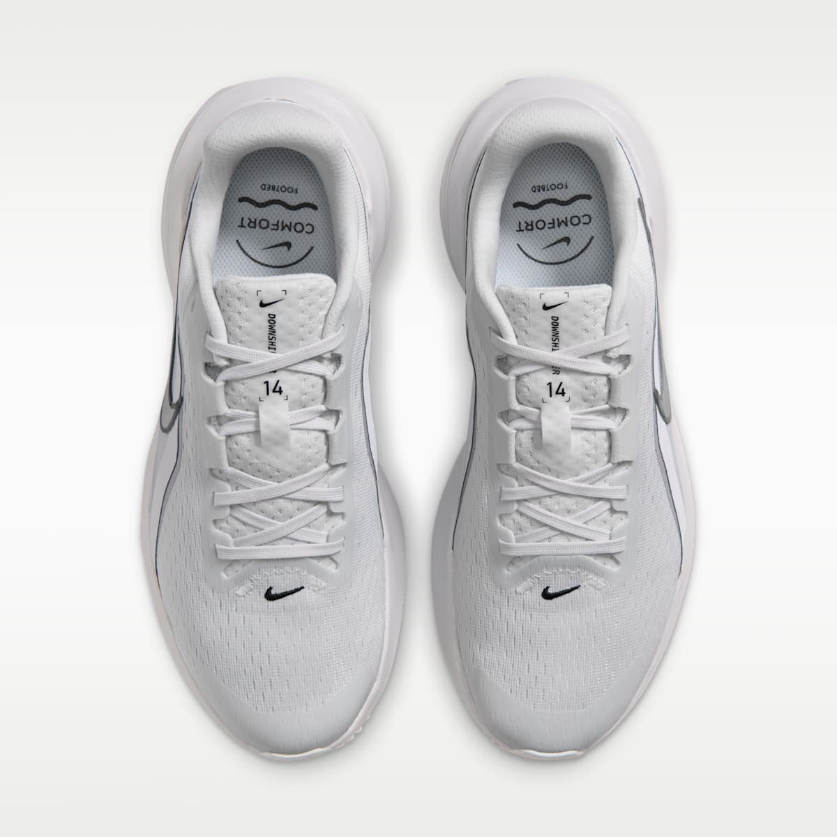 Nike Downshifter 14 Women's Road Running Shoe - Off White/Pure Platinum/Metallic Silver