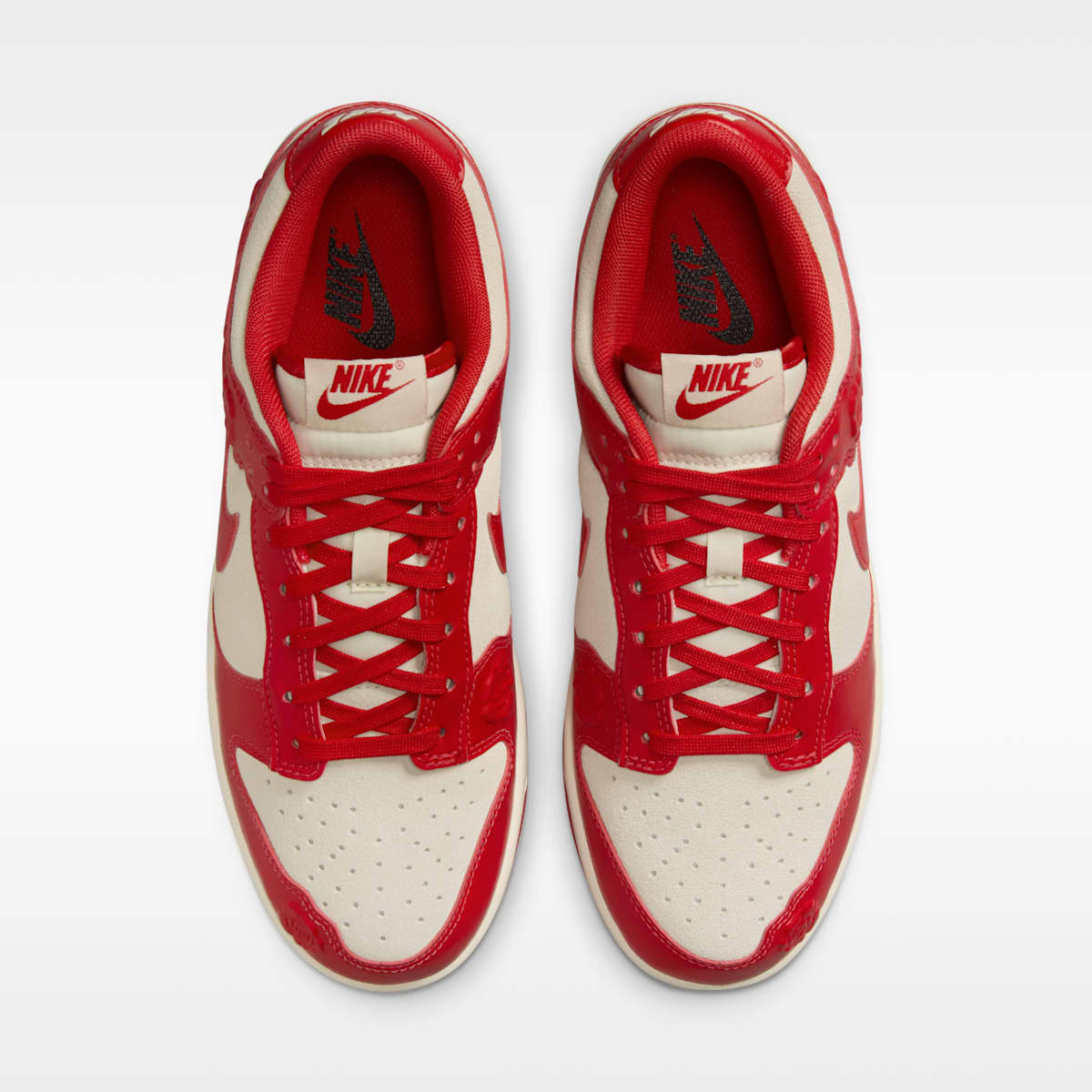 Nike Dunk Low Women's Shoes - Coconut Milk/Pale Ivory/Black/University Red