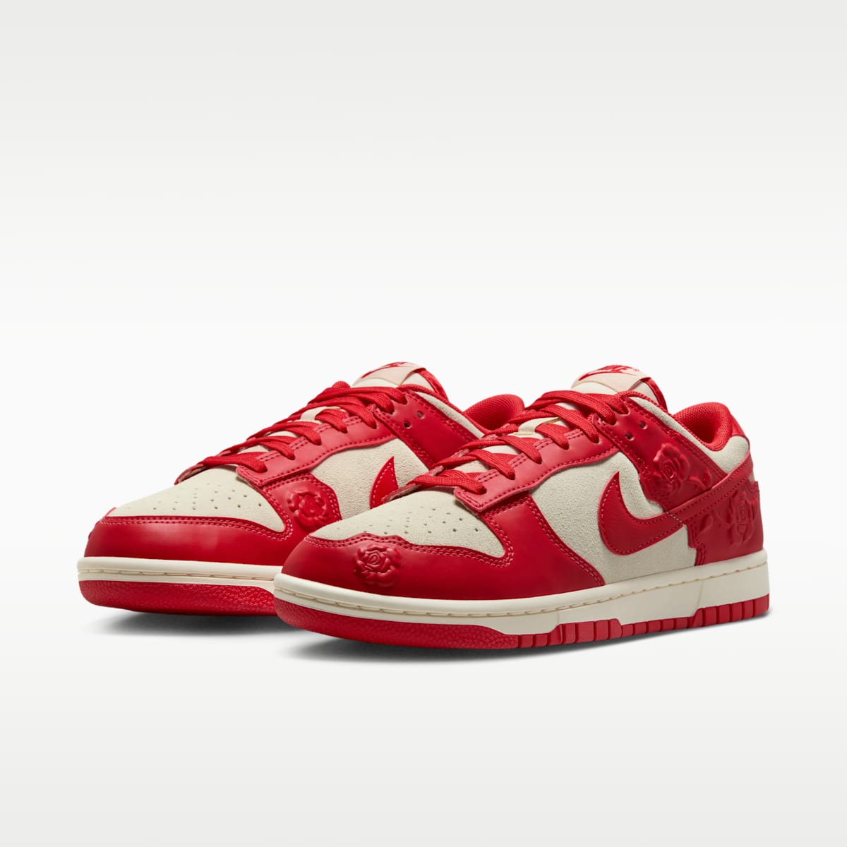 Nike Dunk Low Women's Shoes - Coconut Milk/Pale Ivory/Black/University Red