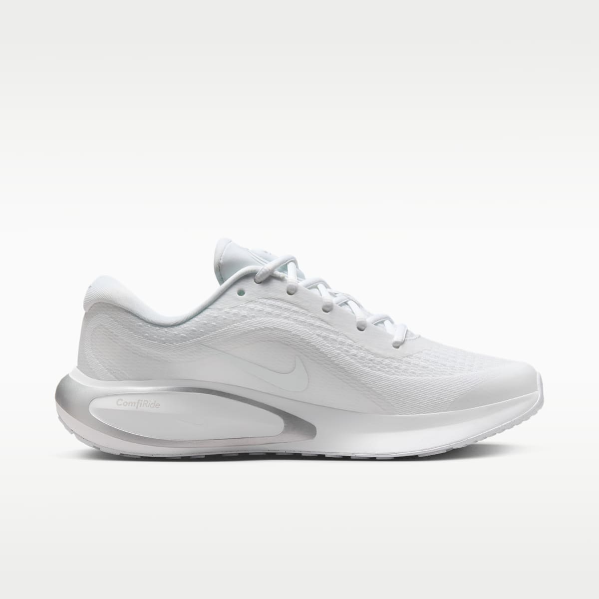 Nike Journey Run Women's Road Running Shoes - White/Pure Platinum/Metallic Silver/White