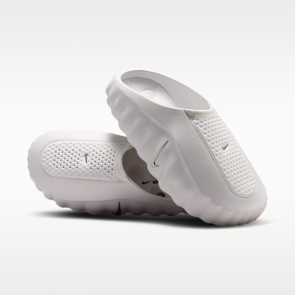 Nike Mind 001 Women's Pregame Mules - Summit White/Phantom/Light Orewood Brown/Metallic Silver