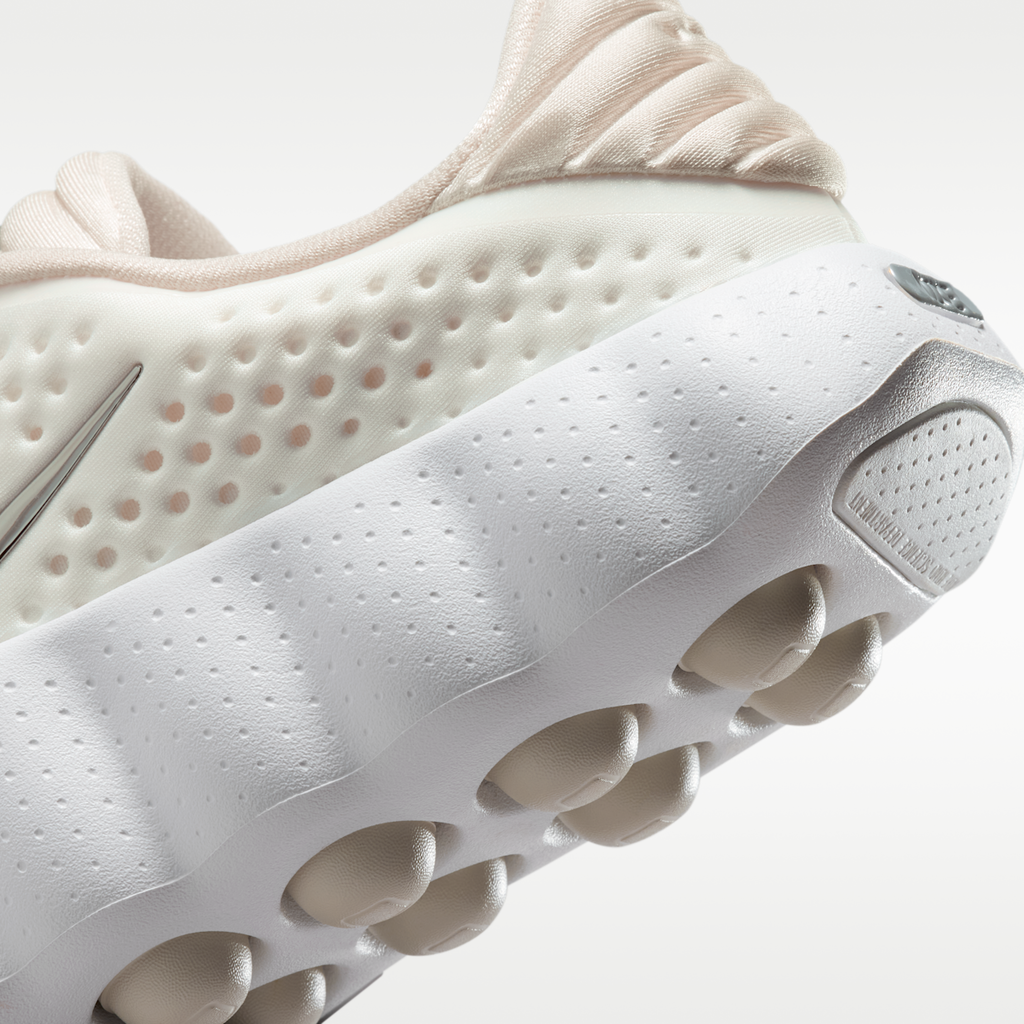Nike Mind 002 Women's Pregame Shoes - Summit White/Phantom/Light Orewood Brown/Metallic Silver