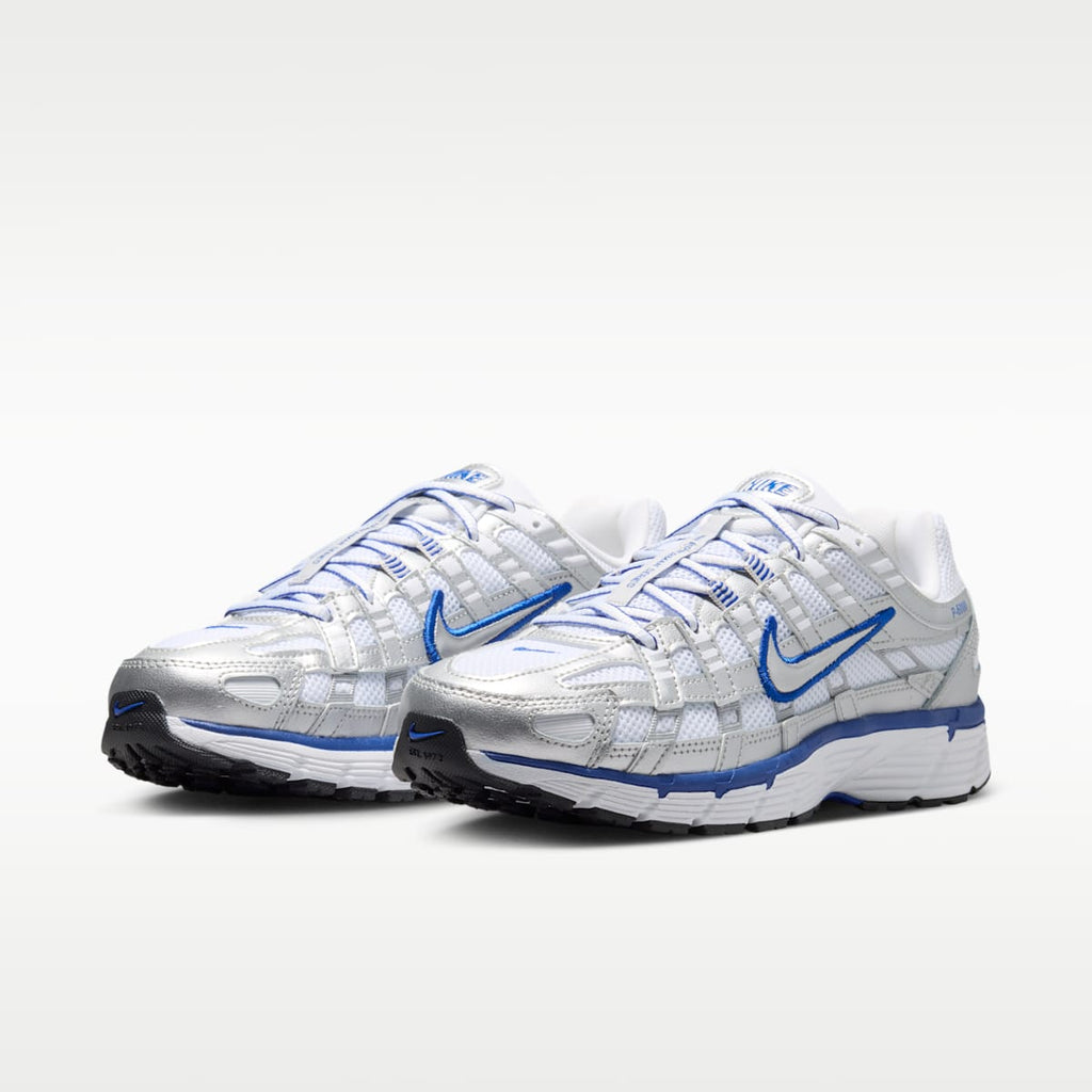 Nike P-6000 Women's Shoes - White/Old Royal/Black/Metallic Silver