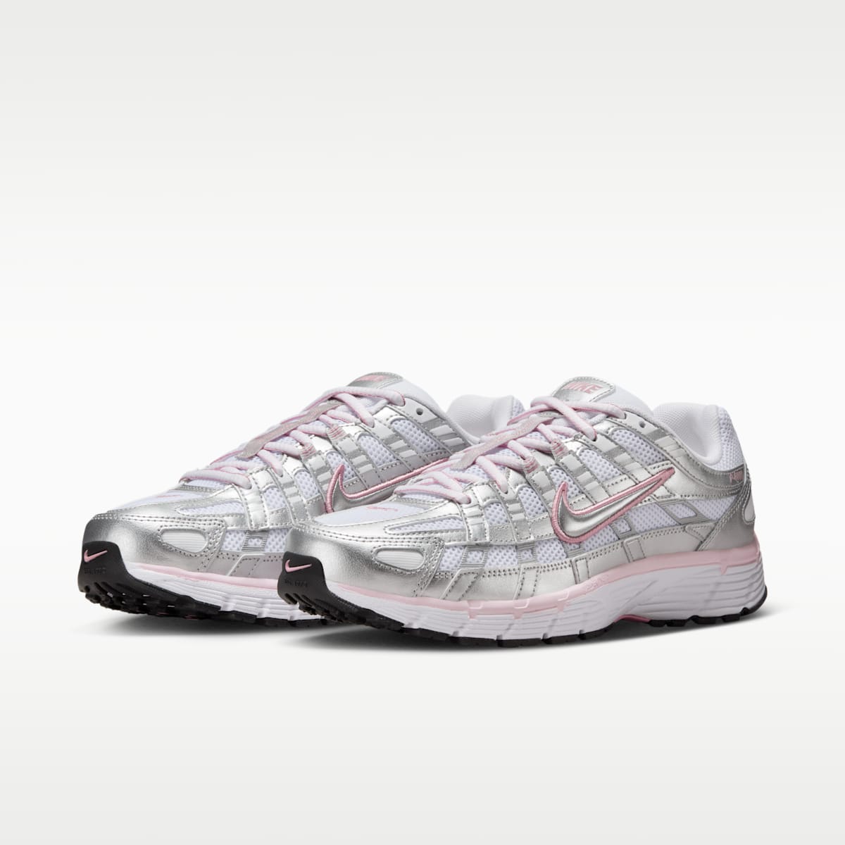 Nike P-6000 Women's Shoes - White/Elemental Pink/Black/Metallic Silver