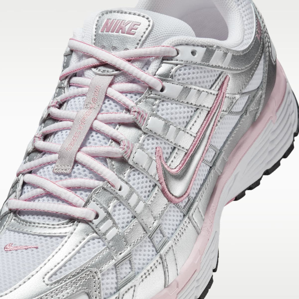 Nike P-6000 Women's Shoes - White/Elemental Pink/Black/Metallic Silver