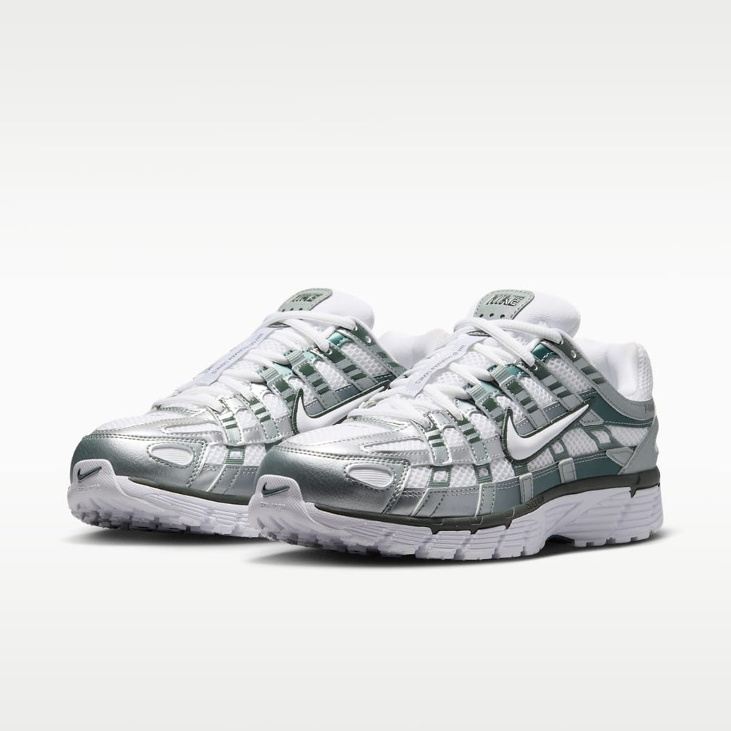 Nike P-6000 Women's Shoes - White/Mica Green/Camo Green/White