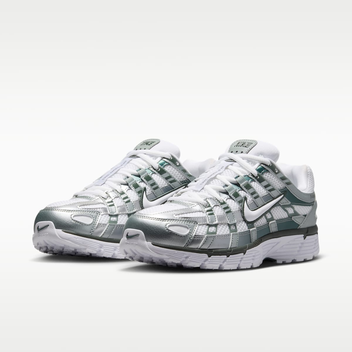 Nike P-6000 Women's Shoes - White/Mica Green/Camo Green/White