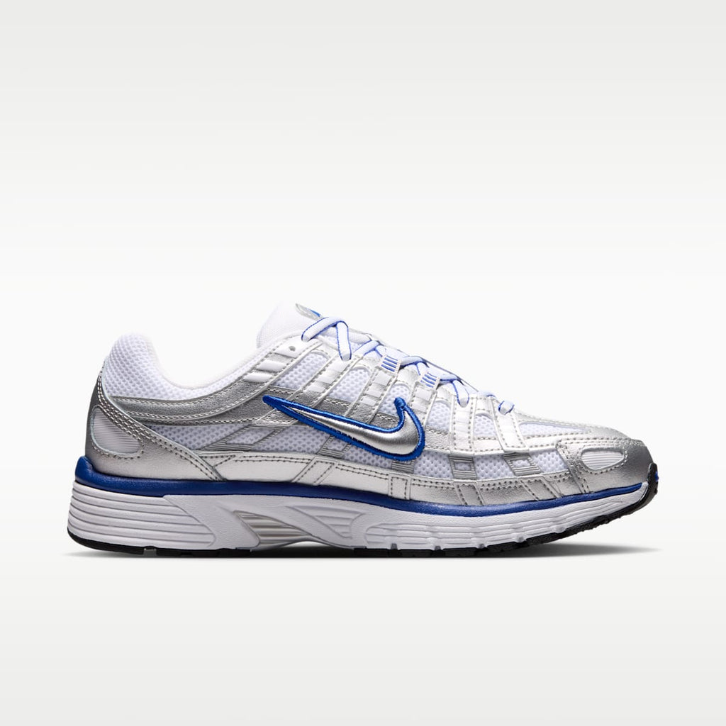 Nike P-6000 Women's Shoes - White/Old Royal/Black/Metallic Silver