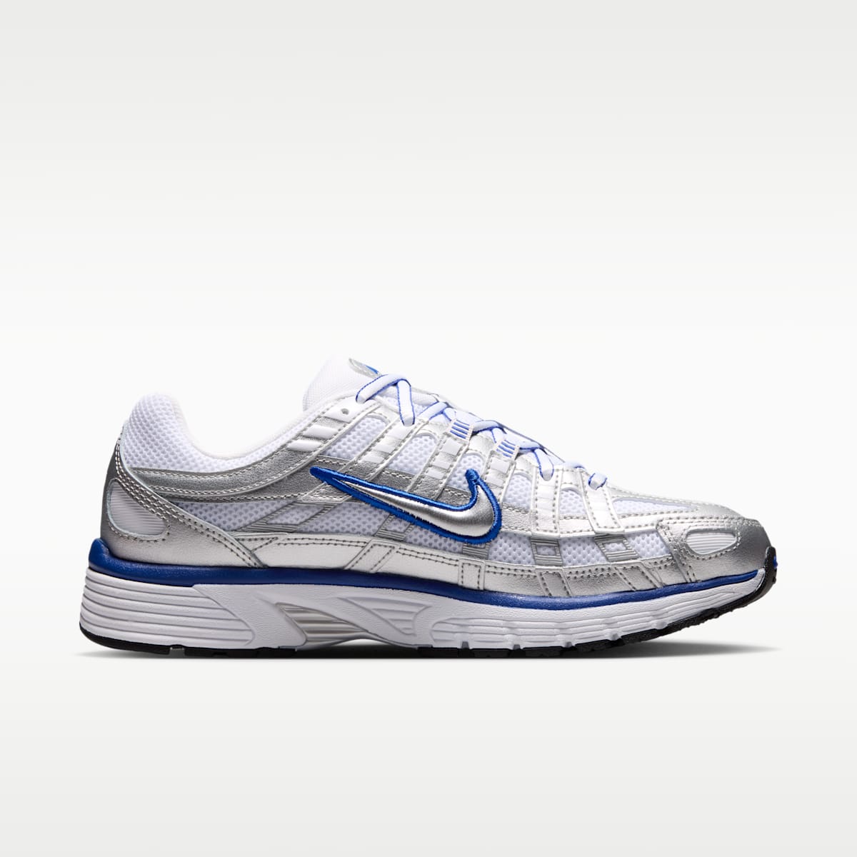 Nike P-6000 Women's Shoes - White/Old Royal/Black/Metallic Silver