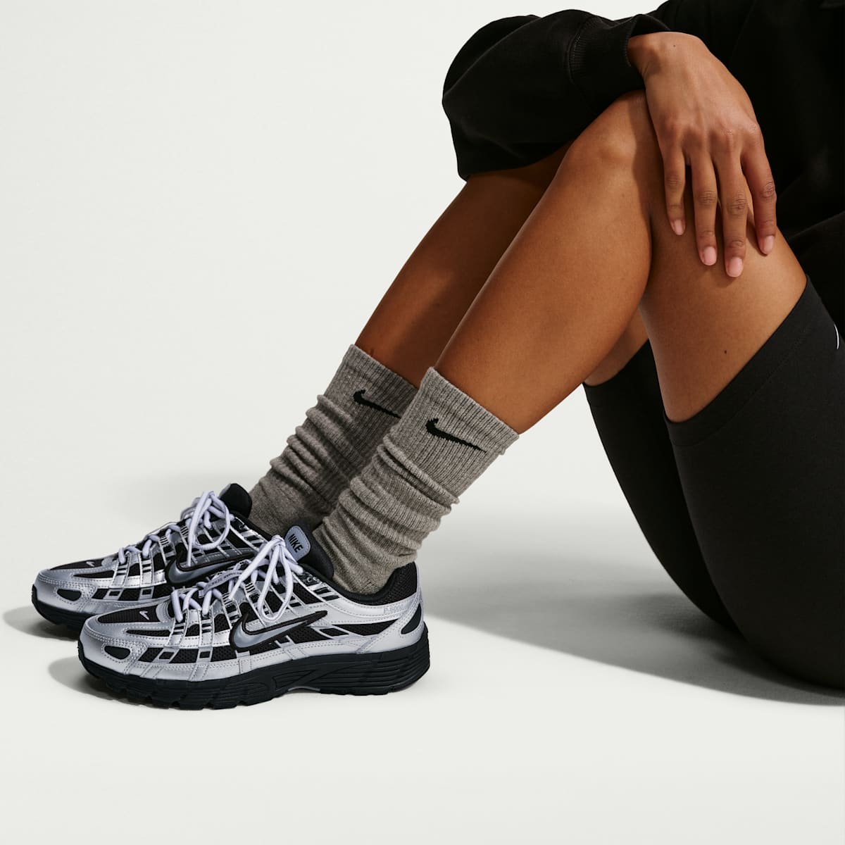 Nike P-6000 Women's Shoes - Black/Metallic Silver/Stealth