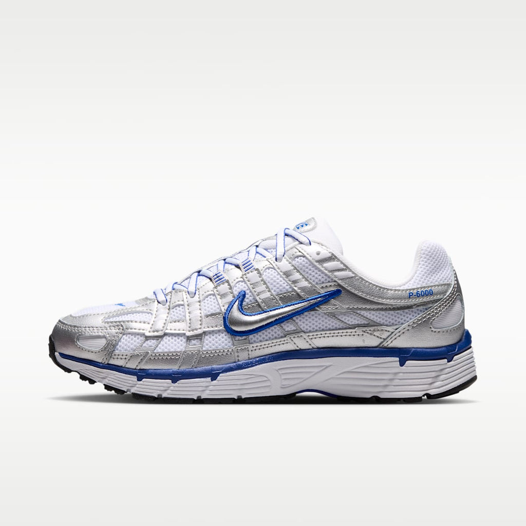 Nike P-6000 Women's Shoes - White/Old Royal/Black/Metallic Silver
