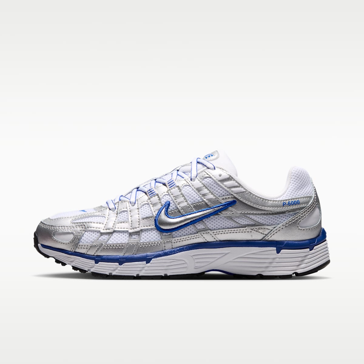 Nike P-6000 Women's Shoes - White/Old Royal/Black/Metallic Silver