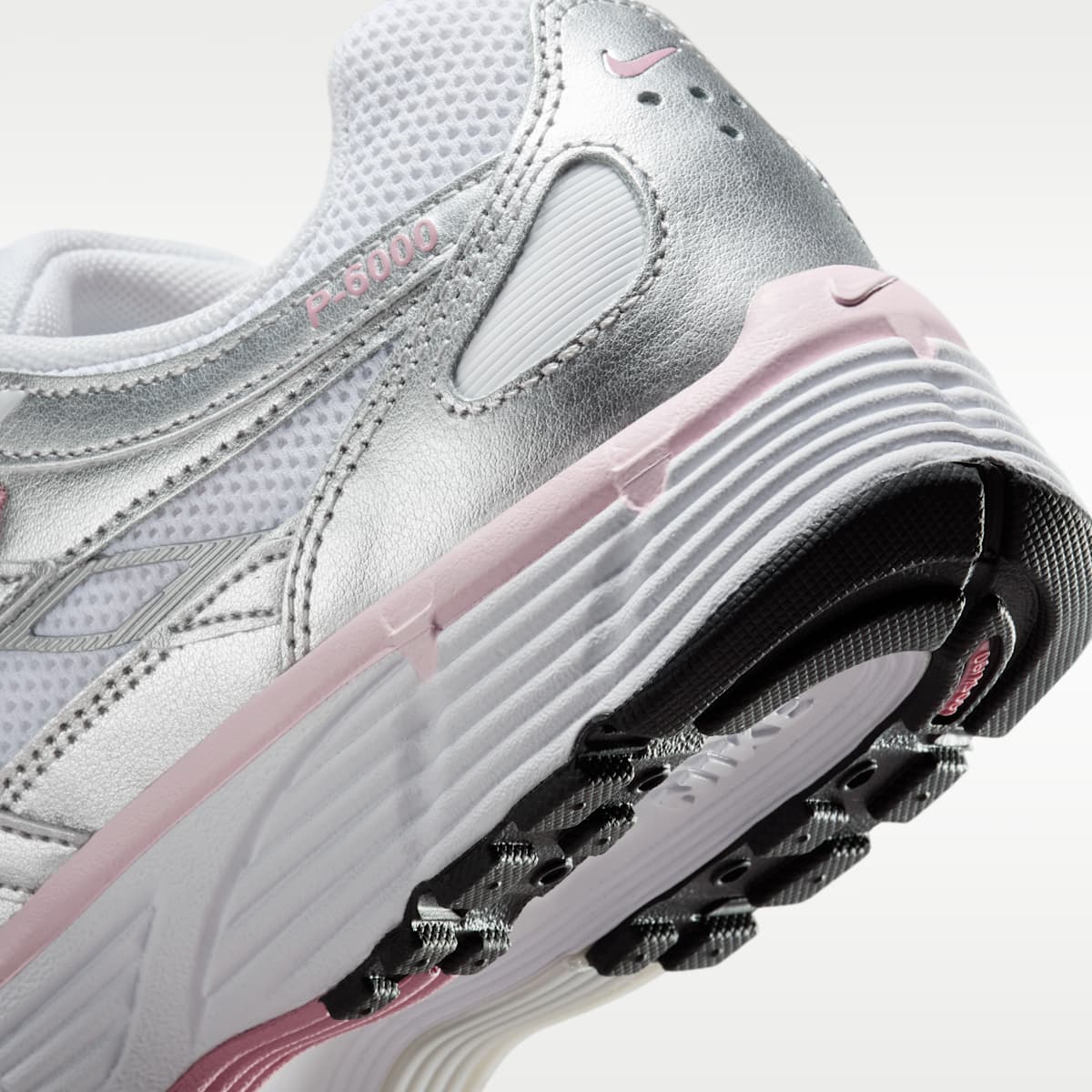 Nike P-6000 Women's Shoes - White/Elemental Pink/Black/Metallic Silver