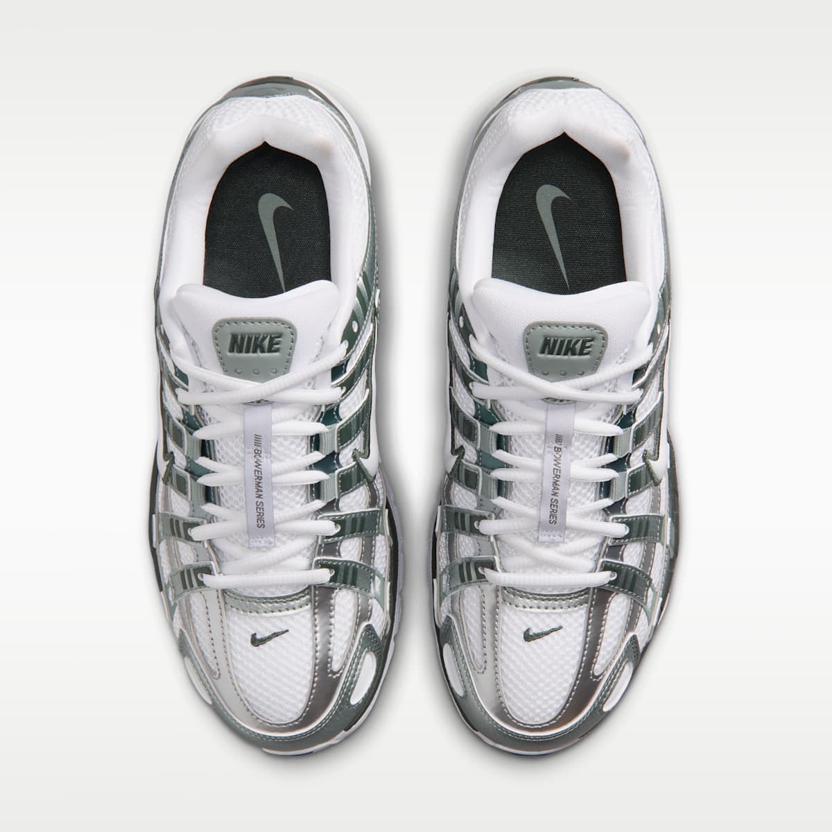 Nike P-6000 Women's Shoes - White/Mica Green/Camo Green/White