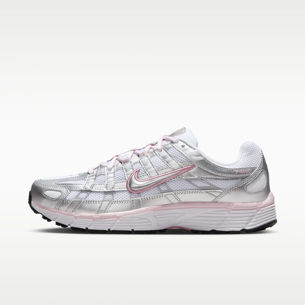 Nike P-6000 Women's Shoes - White/Elemental Pink/Black/Metallic Silver
