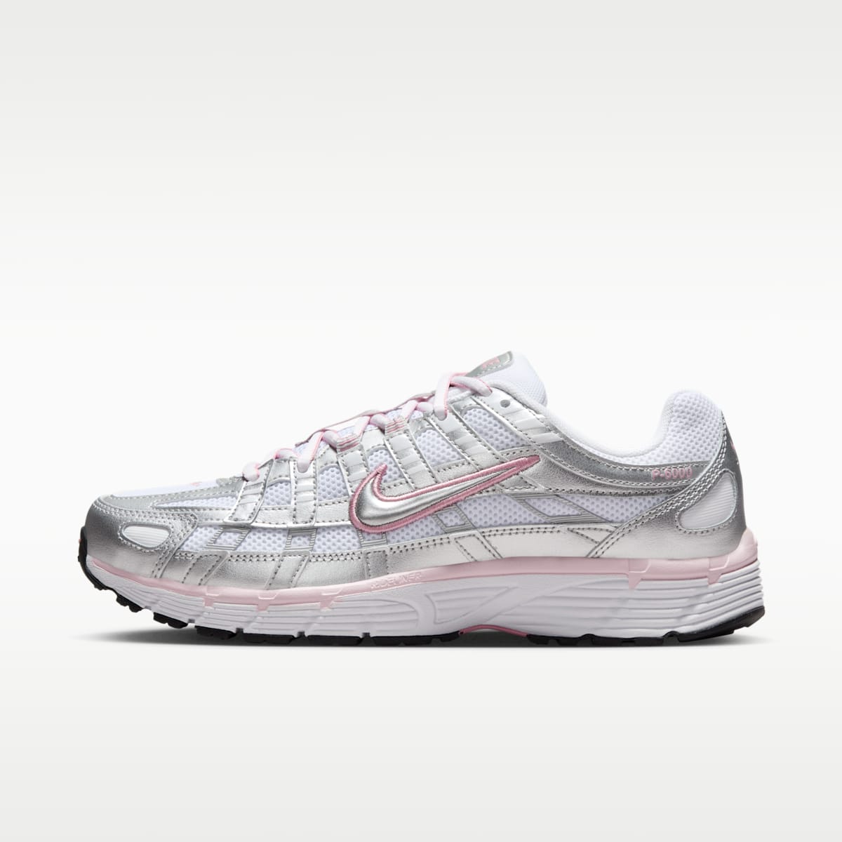 Nike P-6000 Women's Shoes - White/Elemental Pink/Black/Metallic Silver
