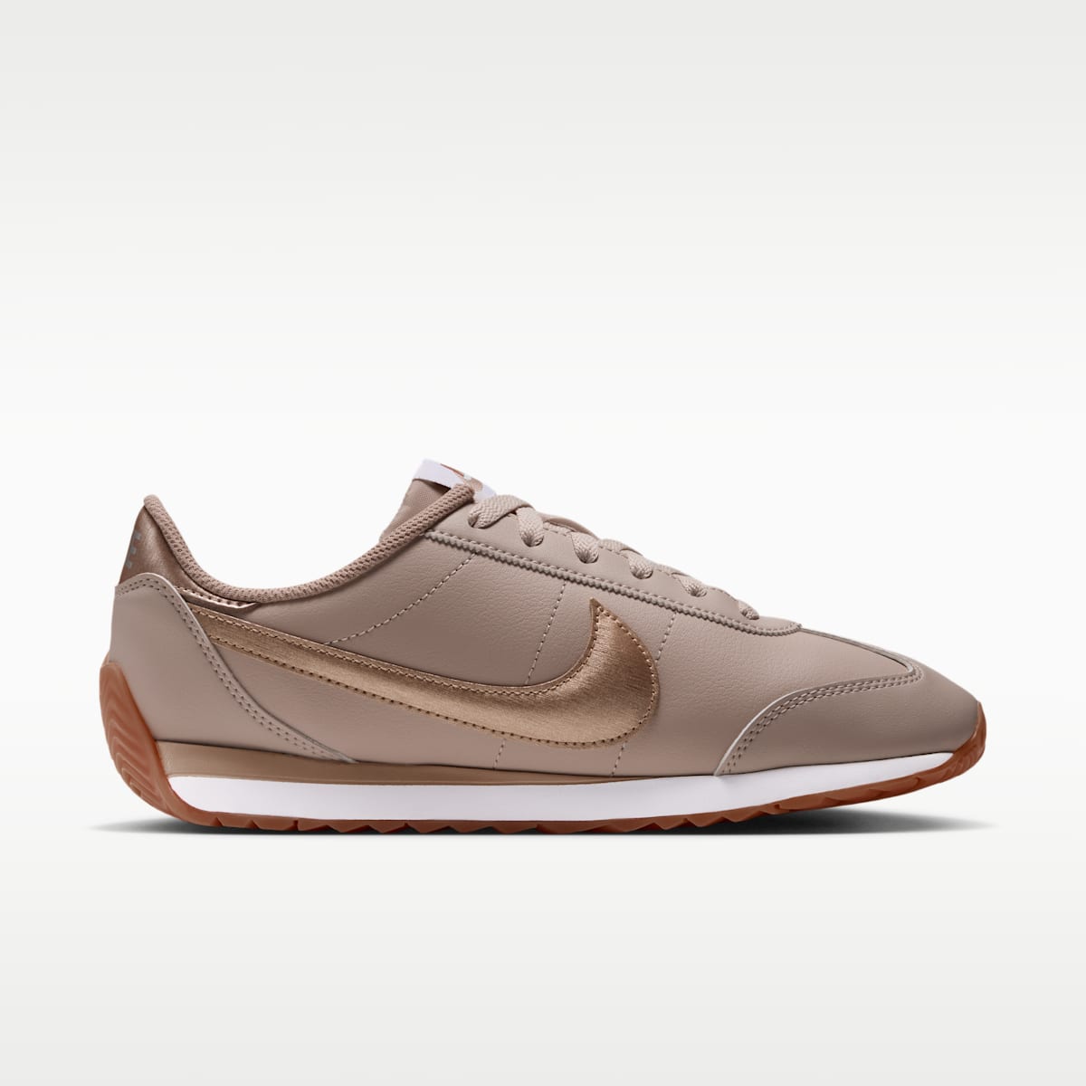 Nike Pacific Leather Women's Shoes - Sanddrift/Gum Medium Brown/White/Blur