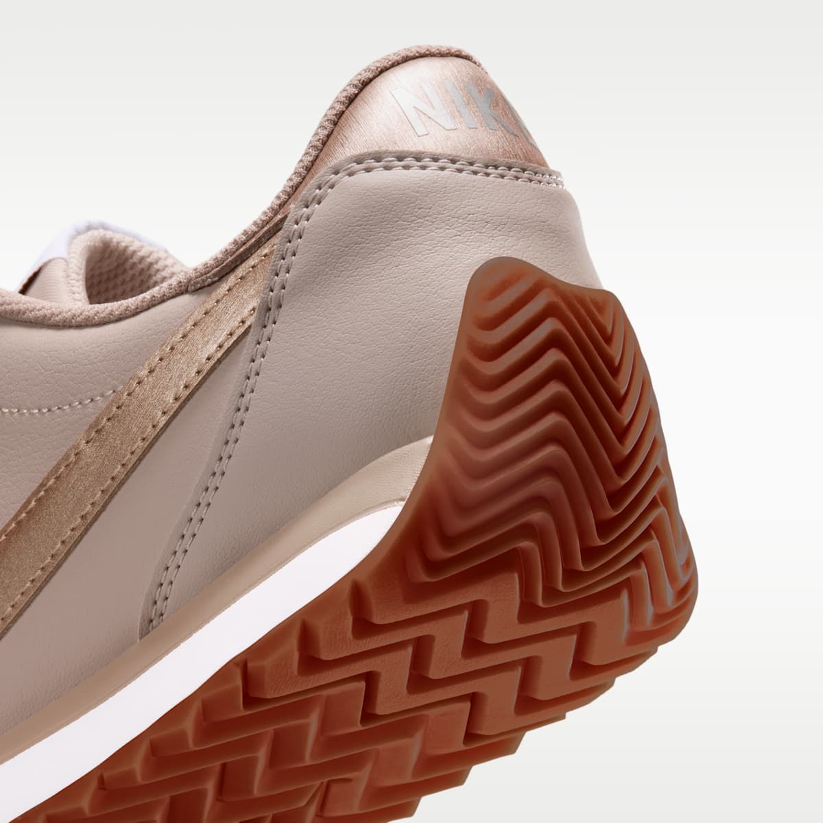 Nike Pacific Leather Women's Shoes - Sanddrift/Gum Medium Brown/White/Blur