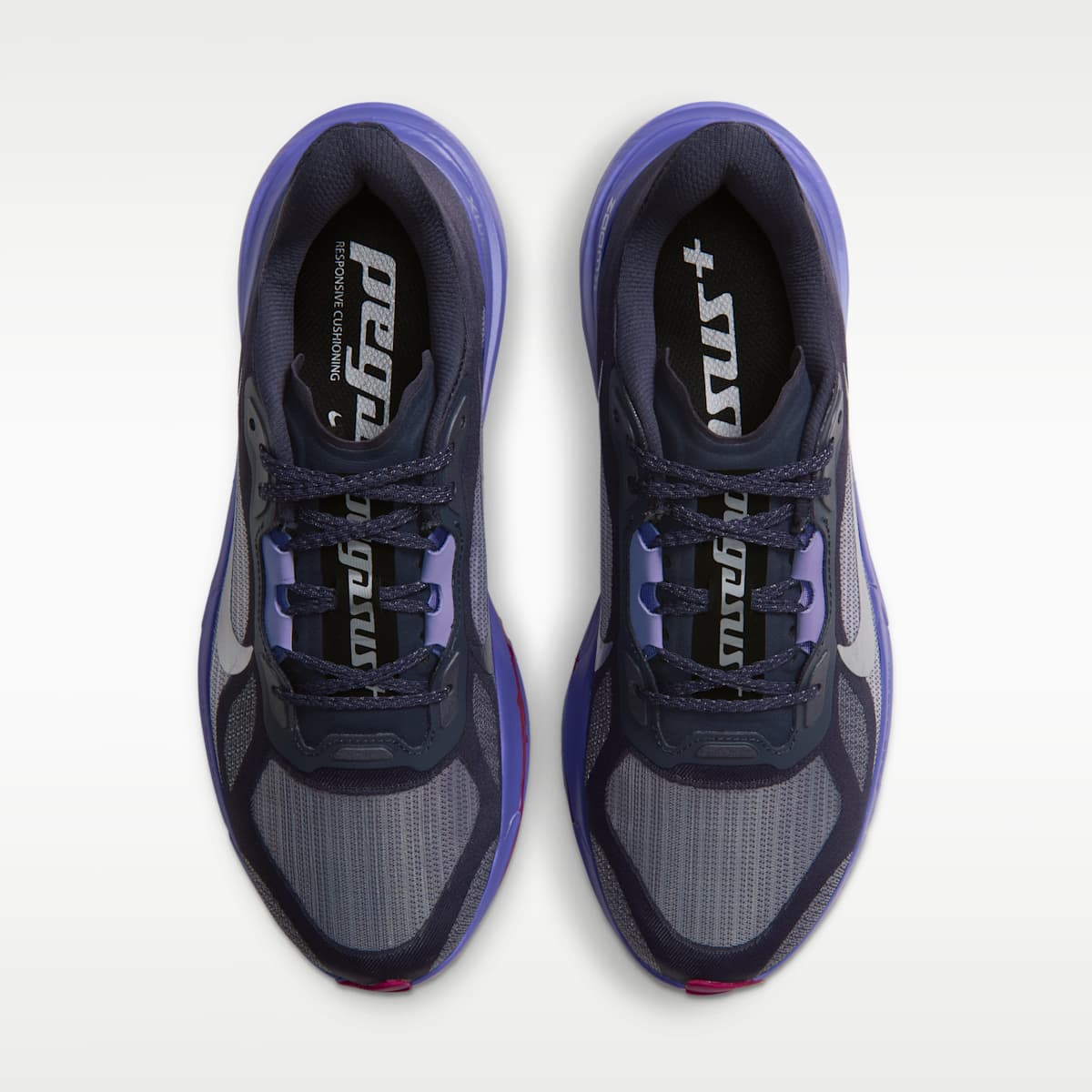 Nike Pegasus Plus 2 Women's Road Running Shoes - Gridiron/Persian Violet/True Berry/Metallic Silver