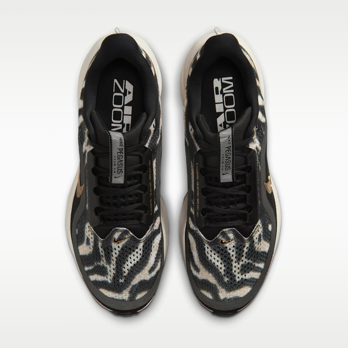 Nike Pegasus Premium Women's Road Running Shoes - Black/Phantom/Dark Hazel/Metallic Gold