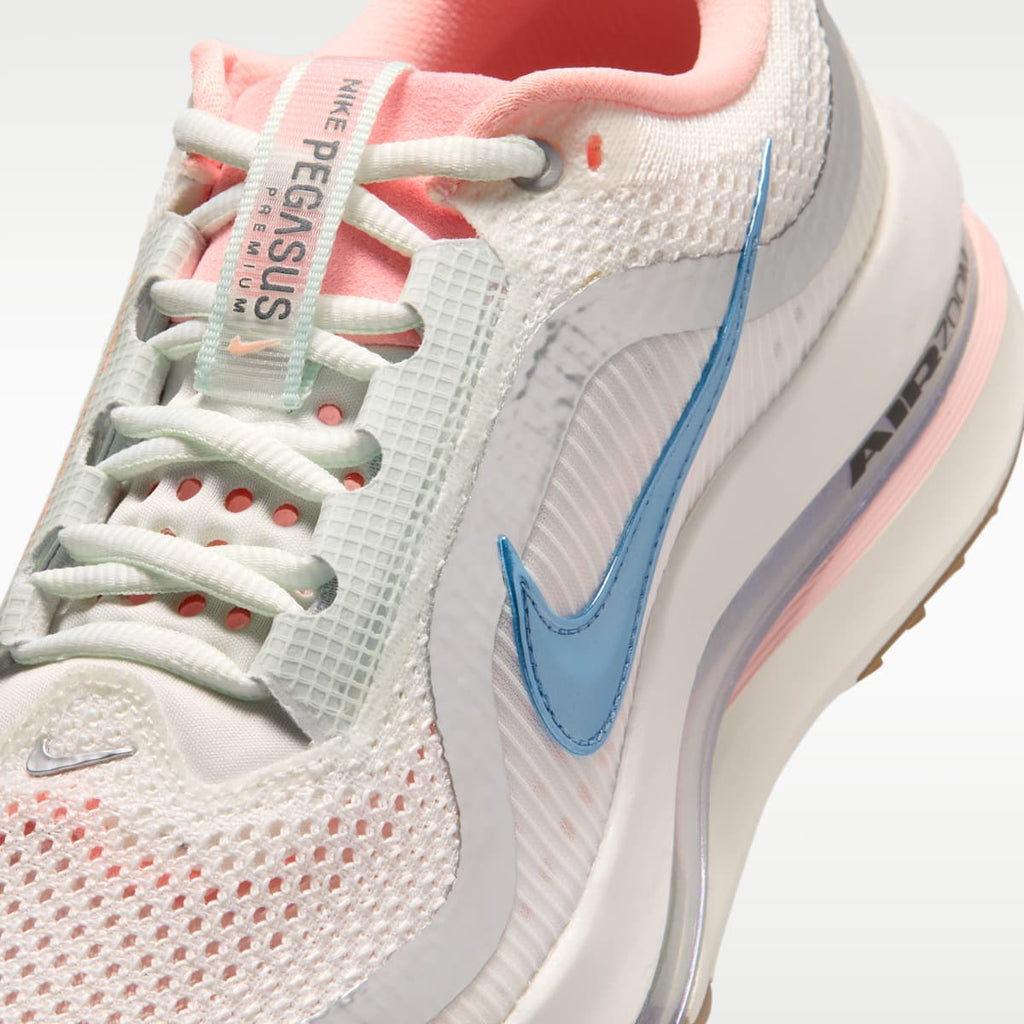 Nike Pegasus Premium Women's Road Running Shoes - Summit White/Photon Dust/Bleached Coral/Light Armory Blue