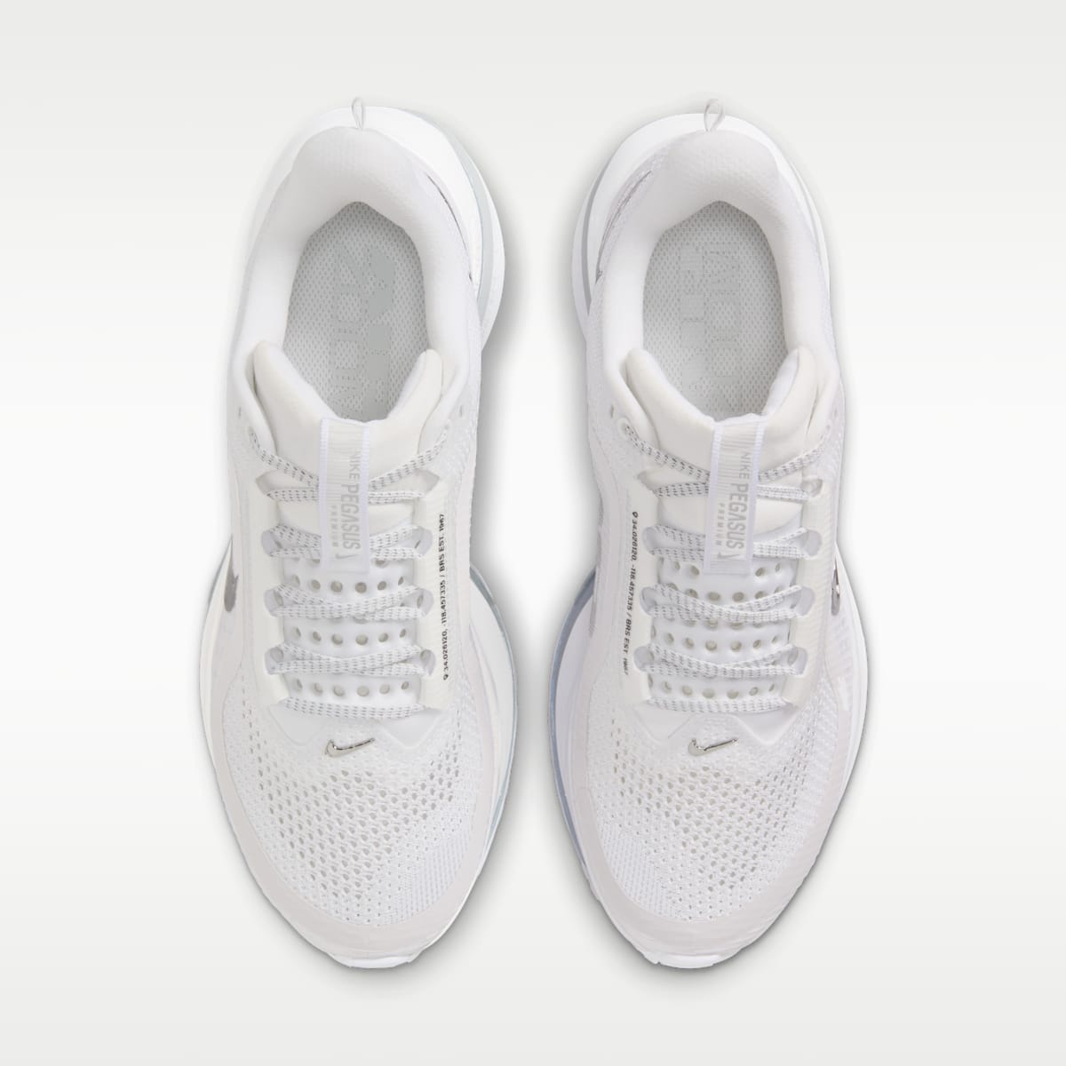 Nike Pegasus Premium Women's Road Running Shoes - White/Metallic Silver/Metallic Silver