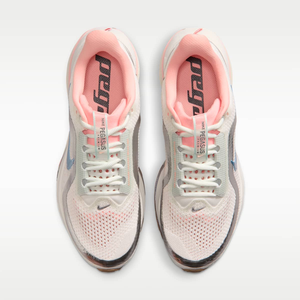 Nike Pegasus Premium Women's Road Running Shoes - Summit White/Photon Dust/Bleached Coral/Light Armory Blue