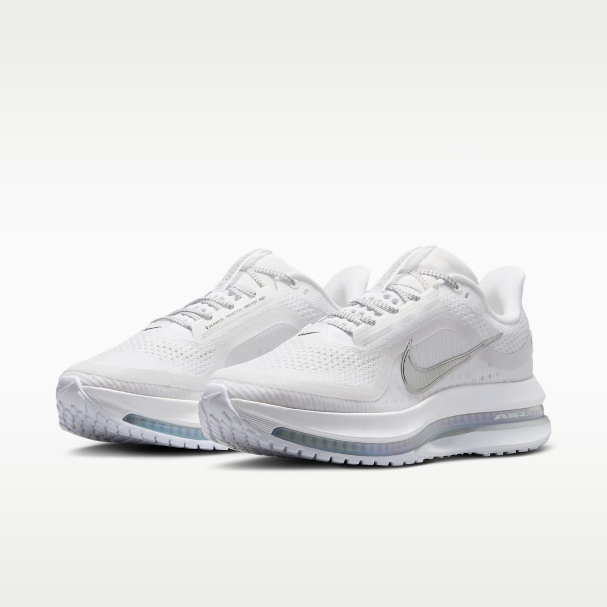 Nike Pegasus Premium Women's Road Running Shoes - White/Metallic Silver/Metallic Silver