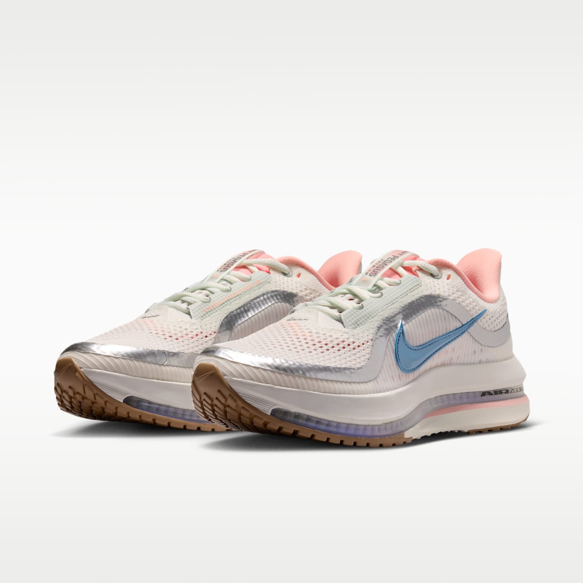 Nike Pegasus Premium Women's Road Running Shoes - Summit White/Photon Dust/Bleached Coral/Light Armory Blue
