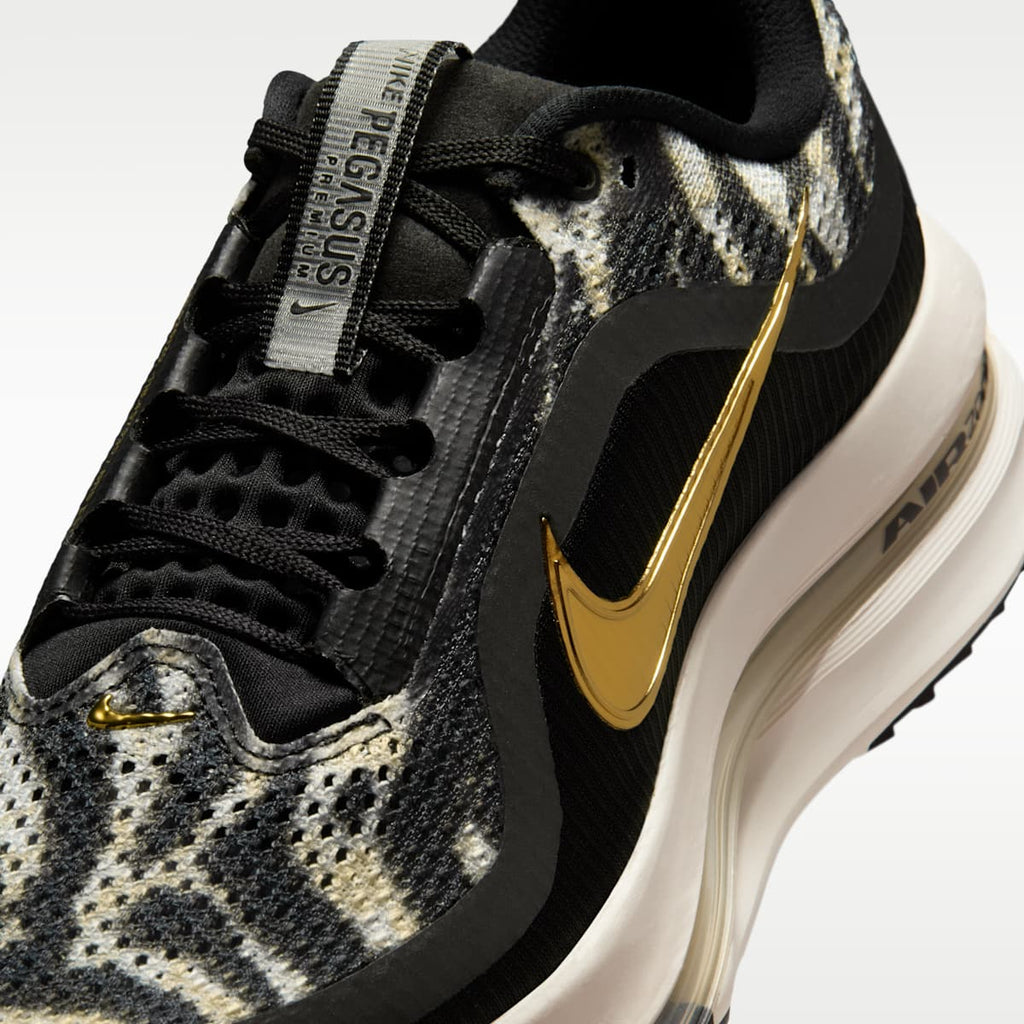 Nike Pegasus Premium Women's Road Running Shoes - Black/Phantom/Dark Hazel/Metallic Gold