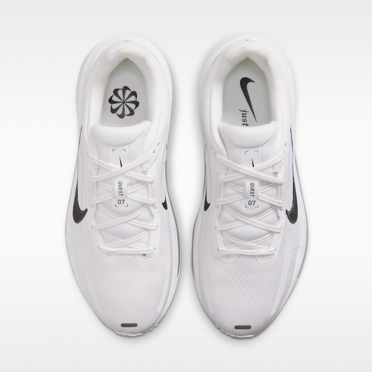 Nike Quest 7 Women's Road Running Shoes - Summit White/White/Metallic Silver/Black