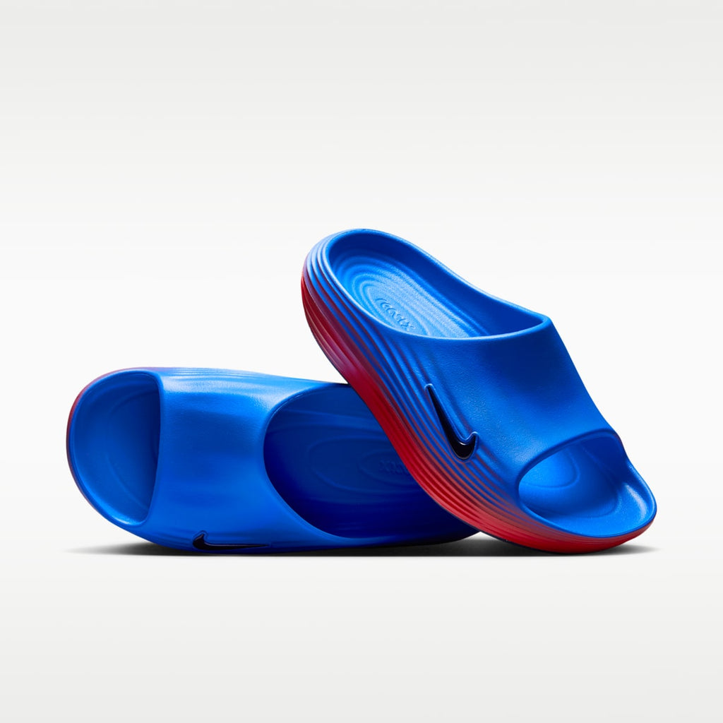 Nike ReactX Rejuven8 Women's Slides - Action Red/Light Photo Blue/Midnight Navy/Midnight Navy