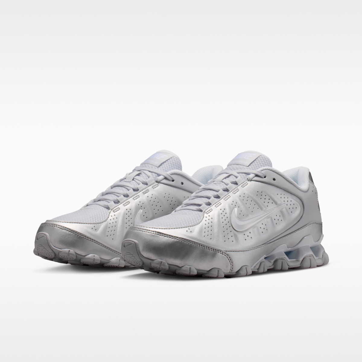 Nike Reax 8 SL Women's Shoes - Metallic Silver/Geyser Grey/White