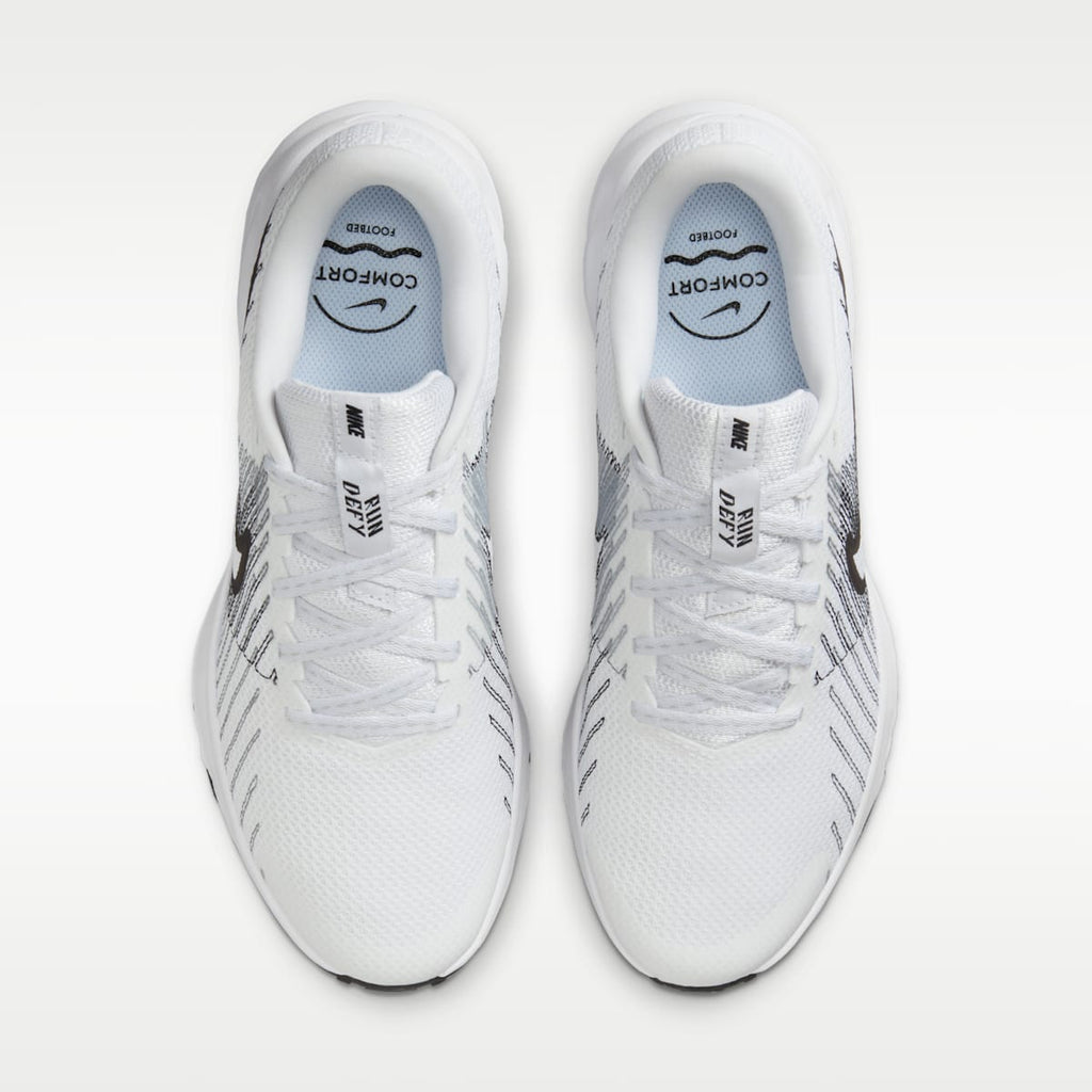 Nike Run Defy Women's Road Running Shoes - White/Smoke Grey/Black